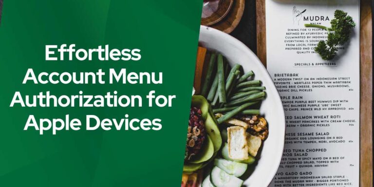 Effortless Account Menu Authorization for Apple Devices
